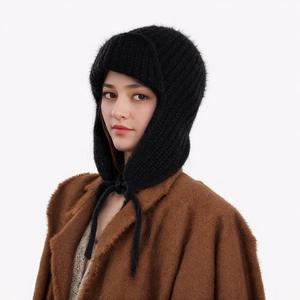 Nouvelle mode hiver tricoté trappeur chapeau pour femmes et hommes Plaid <span class=keywords><strong>russe</strong></span> Bomber Beanie avec oreillette Crochet <span class=keywords><strong>Bonnet</strong></span> - Product Image 3