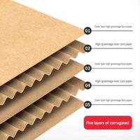 Cartons à double paroi en carton ondulé à 5 couches, renforcés, de qualité industrielle, pour l'emballage d'expédition à l'exportation