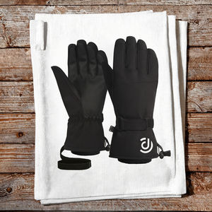 <b>Men's</b> <b>Waterproof</b> Insulated Full Finger Ski & Snowboarding <b>Gloves</b> with Polyester Lining - Product Image 3