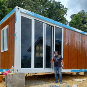 特注モダンなプレハブフラットパック小さな家1バスルーム1ベッドルーム2ベッドルームプレハブコンテナ出荷準備 - Product Image 6