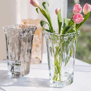 Jarrón de Vidrio Moderno de Boca Ancha con Diseño de Roca para Cultivo de Plantas en Agua - Product Image 3