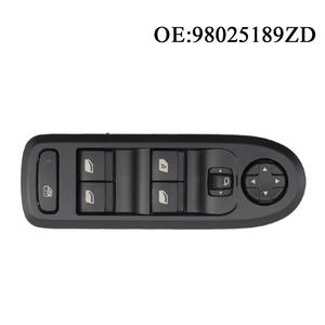 Interrupteurs de lève-vitre 98025189ZD compatibles 2018 pour Peugeot 301 (2014-2017), en ABS, état neuf - Product Image 3