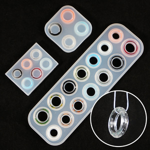Moule en résine de silicone de différentes tailles assorties durables et faciles à libérer pour bagues Moules à anneaux en résine époxy en <span class=keywords><strong>forme</strong></span> de cercle - Product Image 2