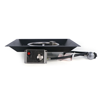 Kit de brûleur à gaz carré à vente chaude, système de chauffage de patio, style unique