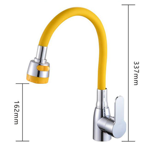 Modern <strong>Pull</strong> Down <strong>Sprayer</strong> Kitchen Faucet Black Sink Taps with Cold Water Tap Mixer - Product Image 4