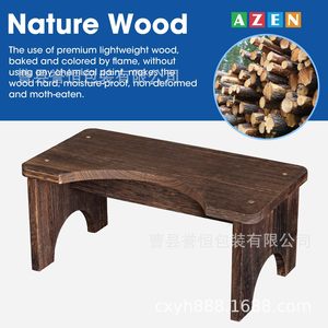 Repose-pieds en bois massif pour toilettes, tabouret de salle de bain en bois pour adultes et enfants - Product Image 5