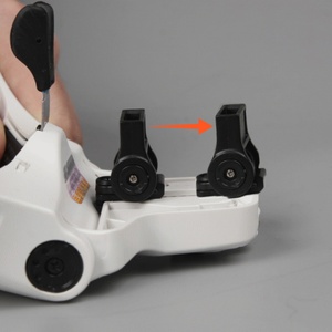 Loupe faciale pour cils, mini binoculaire éclairé, verre organique, fixation sur la tête, réglable, LED, dermatologie, 3,5x, loupe de lecture pour les yeux - Product Image 3