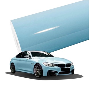Enveloppe de vinyle <span class=keywords><strong>auto</strong></span> gris brillant PET PVC enveloppe de carrosserie avec fonction sans bulles d'air autocollants brillants pour voiture - Product Image 3