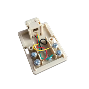 Boîtier de surface étanche 6P4C 6P2C 1 port 2 ports double <span class=keywords><strong>prise</strong></span> RJ11, boîtier simple à rosette, boîtier téléphonique - Product Image 6
