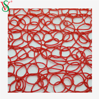 Tapis en filet de PVC coloré imperméable et résistant aux UV pour motif de Noël