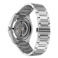 Reloj Mecánico Automático de Lujo para Hombre, Acero Inoxidable, Zafiro, Luminoso, Analógico, con Lupa, Logotipo Personalizado OEM, Movimiento Miyota