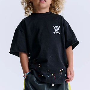T-<span class=keywords><strong>shirt</strong></span> pour enfants en coton biologique à manches courtes, t-shirts pour enfants écologiques, vêtements durables pour enfants, chemises pour garçons - Product Image 4