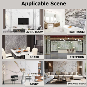 Tablero UV de diseño moderno, panel de patrón de mármol de plástico de piedra, <span class=keywords><strong>grupo</strong></span> de pared de fondo de PVC para solución gráfica de Hotel KTV - Product Image 5