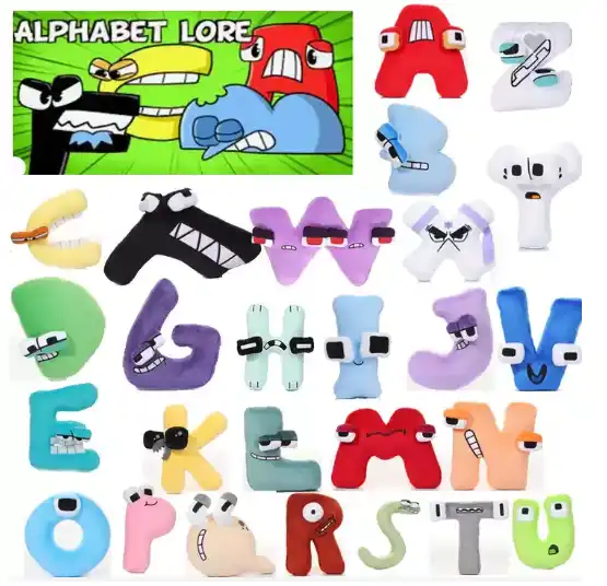Lore Alfabeto Plush Brinquedo Personalizado Pelúcia Alfabeto Lore