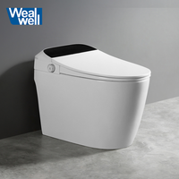 Toilet Pintar Otomatis Modern Satu Bagian dengan Bidet Elektrik, Toilet Perawatan Wanita yang Dapat Membersihkan Diri Sendiri