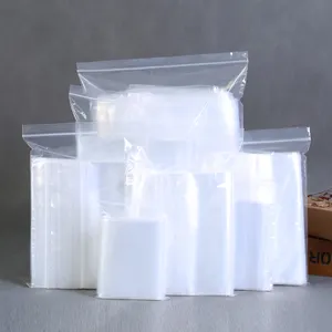 Thick Clear Ziplock Storage Bags Heavy-Duty Transparent Plastic Reusable  Poly Bag