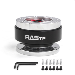 Volant de course RAS TP Racing avec moyeu à dégagement rapide en alliage d'aluminium, compatible universel, rouge, noir, bleu, violet, argent - Product Image 5