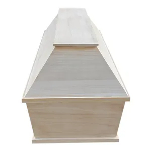 Kit per Bara Non Assemblata Personalizzabile in Legno di Paulownia, Forniture per Funerali, Bara in Legno Massiccio, Componenti Fai-da-Te per Bara - Product Image 2