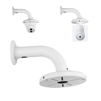 Soporte de CCTV en forma de L, soporte de Hemisferio de monitoreo de montaje en pared a prueba de lluvia para exteriores, adecuado para cámara de seguridad Cctv