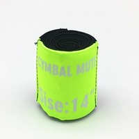 Silencieux pour cymbales de batterie, bande de réduction du son, 14/16/18/20 pouces, accessoire d'instrument de musique