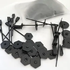 ABS Clips Nylon Solar Panel Clips With Fasteners For Attaching Squirrel Guard Wire To Solar Panel