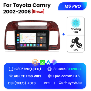 Автомобильная радиосистема M6 PRO, <span class=keywords><strong>Android</strong></span>, 12 дюймов, 2K, QLED экран, для Toyota Aqua 2011-2017 BT 5,1, автомобильный видеоплеер, беспроводной - Product Image 2