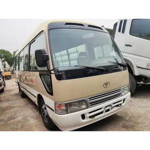 Used 17/19seats Toyota Coaster Tourism Bus with sliding door