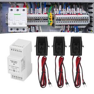 Wifi 3 giai đoạn thông minh Meter với 3 CTS kẹp hiện tại đo lường năng lượng mặt trời PV kWh Điện eenrgy điện màn hình điện Thống Kê - Product Image 5