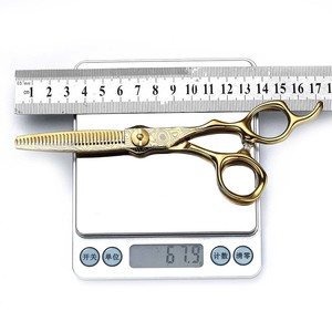 Professional 6-Inch Gold Hairdressing Scissors Set Thinning Shears For Barbershops - Product Image 3