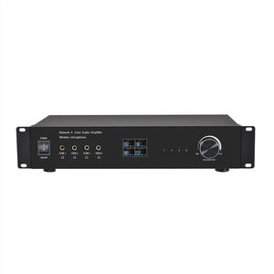 Amplificateur multi-zones 16 canaux Cloudyx ZA16 |   Mini-rack <span class=keywords><strong>mural</strong></span> 4 zones avec AirPlay 2 et DLNA <span class=keywords><strong>pour</strong></span> l'<span class=keywords><strong>audio</strong></span> domestique - Product Image 5