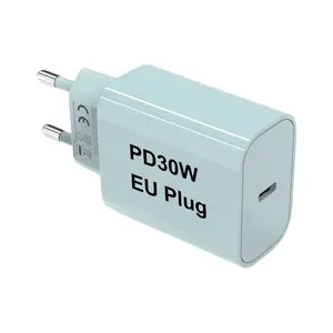 CE PD30W Mobile Phone Charger With PPS EU Type C Fast Charger For Samsung Galaxy Usb Wall Charger Customer Logo 30W