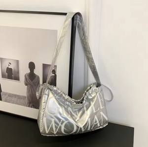 Bolso de Mano de Lona de Algodón con Diseño Retro para Mujer, Cierre con Cordón, Tres Correas, Bolso de Compras - Product Image 2