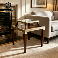 Table console de la série américaine en bois massif sculpté et peint à la main, idéale pour salon, salle à manger et chambre – Offre spéciale
