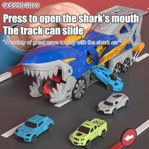 Juguetes <span class=keywords><strong>de</strong></span> Interior para niños, nuevo diseño, pistas deslizantes, catapulta, modelo <span class=keywords><strong>de</strong></span> coche <span class=keywords><strong>de</strong></span> tiburón, artículos <span class=keywords><strong>de</strong></span> juego para niños <span class=keywords><strong>con</strong></span> Mini coches, venta al por mayor - Product Image 4