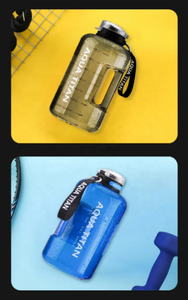 Jarra de agua deportiva de gran capacidad, botella agitadora de proteínas motivacional, jarra de agua de plástico, botella de agua PETG para fitness, SIN BPA - Product Image 6