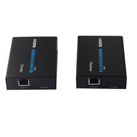 Extensores HDMI de 120M, repetidor HDMI sobre Cat 6 Cat 7, con función IR Cables Ethernet, transmisor Rj45, extensor TX/RX