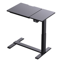 Usine électrique 26 à 40 pouces hauteur réglable assis debout bureau 16x28 pouces bureau pour ordinateur portable maison hôpital Overbed Table Table d'appoint