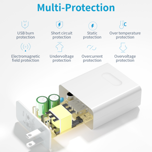 อะแดปเตอร์ชาร์จเร็ว QC3.0 66W USB-A ช่องเดียว หัวปลั๊กแบบ US สำหรับกล้อง <span class=keywords><strong>โทรศัพท์</strong></span> หูฟัง นาฬิกาอัจฉริยะ ขายส่ง<span class=keywords><strong>จาก</strong></span>โรงงาน OEM - Product Image 3