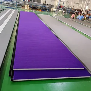Linyiqueen CuộN ra mat bề mặt PVC và XPE bọt dựa thoải mái mềm mại và không trượt cho Taekwondo tường mat