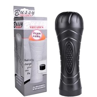 Avion Cup Simulateur de masturbation par vibration manuelle pour hommes Sex toy en silicone pour vagin