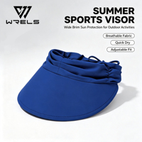 Casquette Visière WRELS – Stock Disponible – Protection Solaire UPF50+ – Légère, Respirante et Élastique – Accessoire de Course – Chapeau de Protection Solaire
