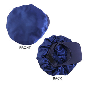 HZM-26222 Bonnet de nuit en satin avec visière réglable pour la protection des cheveux naturels, des tresses bouclées et des locks pour femmes - Product Image 5