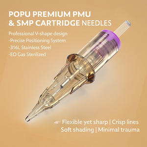 POPU Premium PMU kartuş iğne | OEM/ODM özel kalıcı makyaj kartuşu CE sertifikalı özel etiket PMU kartuş iğne - Product Image 5