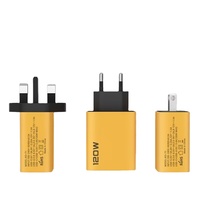 Tête de charge multi-ports 120W avec deux ports USB et deux têtes de charge rapide PD
