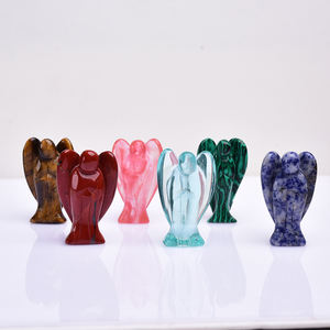 Gemas naturales de 2 pulgadas, amatista tallada de Ángel, cristal, decoración artesanal - Product Image 5