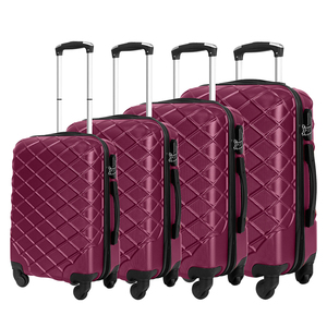 Nhà máy tùy chỉnh thời trang du lịch hành lý đặt vỏ cứng ABS phổ biến vali hành lý mang theo trên giá rẻ kích thước lớn xe đẩy hành lý CAS - Product Image 3