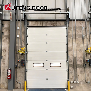 Porta di sollevamento scorrevole sezionale industriale di vendita calda con piccola finestra - Product Image 2