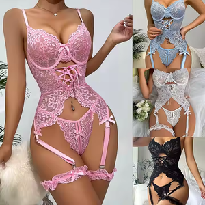 2026 Wholesale ODM Women High Quality Nonwoven Thin Eco-Friendly G-<b>String</b> Sets Luxury Lace Polyester Sexy <b>Underwear</b> Lingerie - Product Image 5