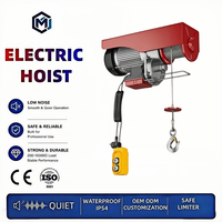 Palans électriques à commande sans fil monophasés certifiés CE, faible bruit, 110V 220V, avec chariot électrique