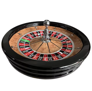 Ruedas de <span class=keywords><strong>Ruleta</strong></span> de Cuero de Primera Calidad para Casino, 32 Pulgadas, Madera Maciza de Alta Calidad para Casino Profesional, con Bola de <span class=keywords><strong>Ruleta</strong></span> Gratis - Product Image 2